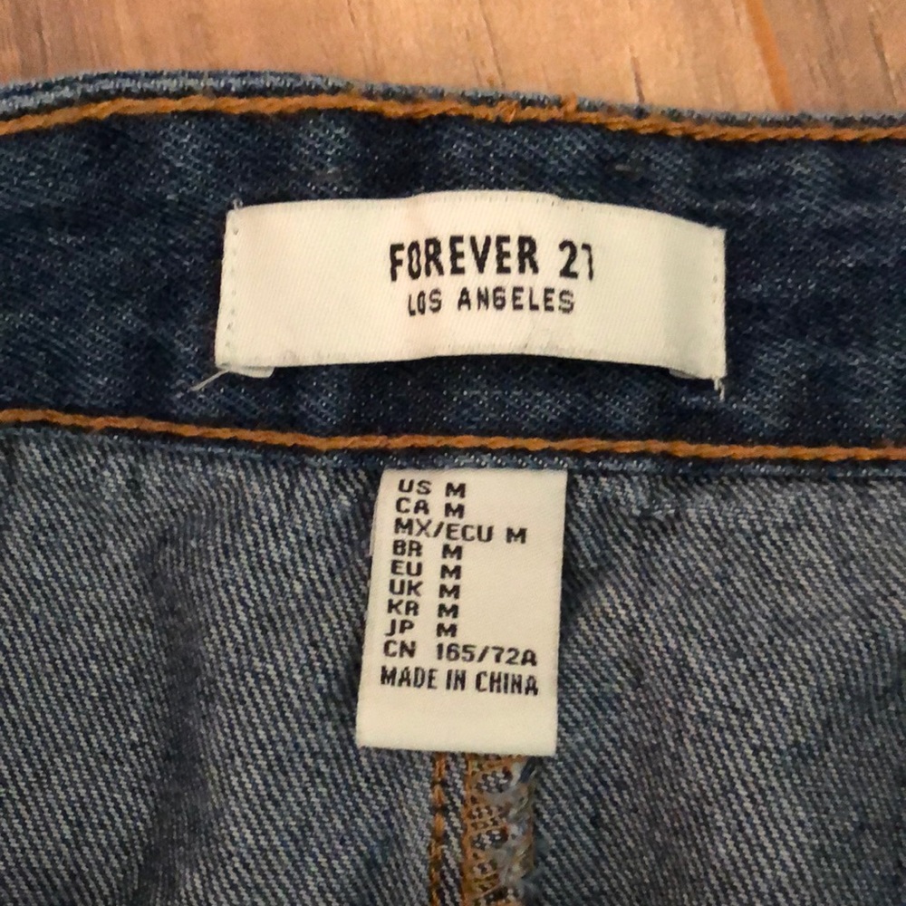 denim button mini skirt - Picture 3 of 3